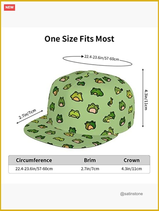 Unisex Frog Print Trucker Hat Adjustable Snapback Baseball Cap Outdoor main image 5